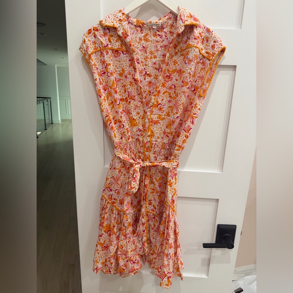 Poupette St. Barth Vibrant Floral Midi Dress